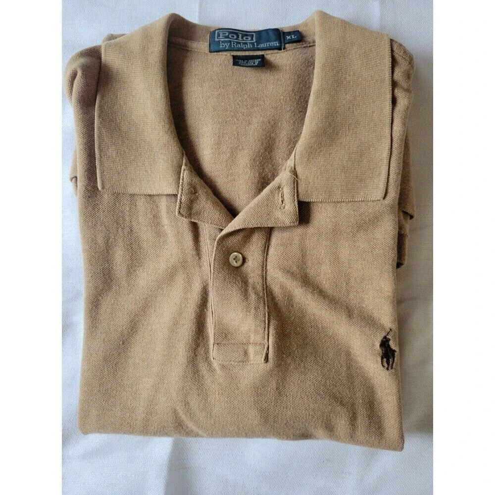 Polo By Ralph Lauren Men’s Polo Shirt Tan Size XL